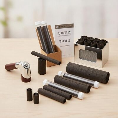 Moxibustion sans fumée Moxa Moxibustion pratique différentes tailles adaptées aux cliniques d'acupuncture et aux thérapies professionnelles
