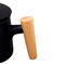 La poignée en bois en céramique a givré la rétro tasse de thé avec le séparateur