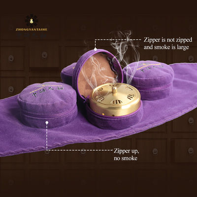 Moxibustion directe ou indirecte Moxibustion outils de différentes tailles en jaune brun