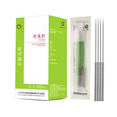 Aiguilles d'acupuncture en acier inoxydable à usage unique pour la médecine chinoise 13-75 mm
