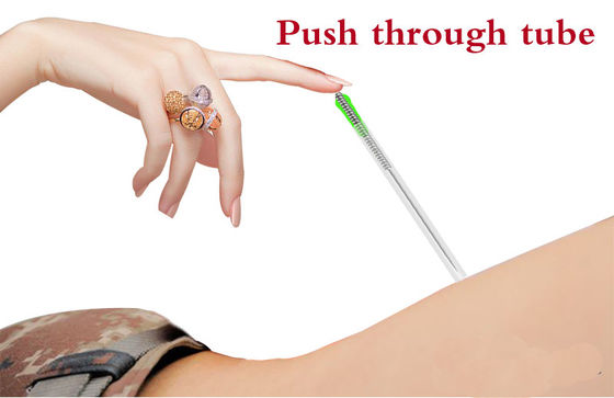 0Aiguilles d'acupuncture intradermique en argent de 16 mm pour soulager la douleur
