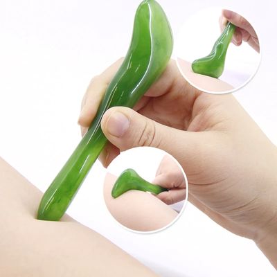 Outil de massage en pierre de jade pour le corps, outil de grattage de plaque ergonomique GB 2024-2016