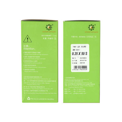 Aiguilles intradermiques de 10 mm avec manche pour acupuncture, cosmétique et médical