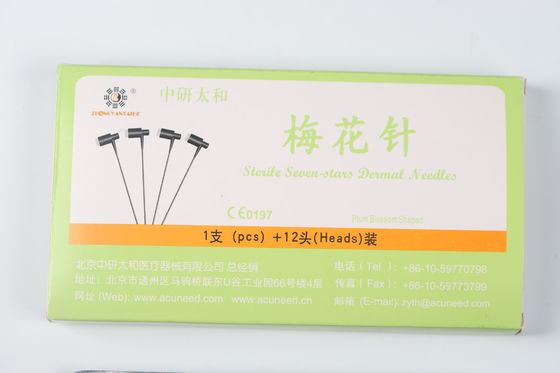 Manche en PVC Aiguilles Fleur de Prunier Polies Technique Aiguilles 0.20mm X 25mm Conçues pour un Traitement de la Peau Efficace et Sûr