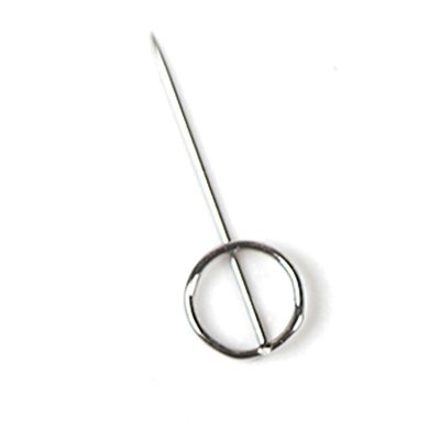 Aiguilles d'acupuncture intradermiques de 10 mm de longueur de manche pour cosmétique et médical, finition argentée
