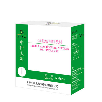 Zhongyan Taihe aiguilles d'acupuncture stériles jetables de haute qualité 500 pièces thérapie d'acupuncture