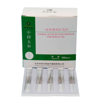 Zhongyan Taihe aiguilles d'acupuncture stériles jetables de haute qualité 500 pièces thérapie d'acupuncture