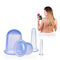OIN mettante en forme de tasse de tasses de silicone de massage de massage facial du corps 6pcs pour la relaxation de corps
