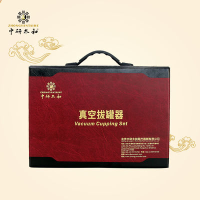 Nettoyez à l'aspirateur l'aspiration 19 tasses d'ensembles de Hijama de thérapie de cellulites de massage de soulagement de douleurs de dos mettant en forme de tasse chinois